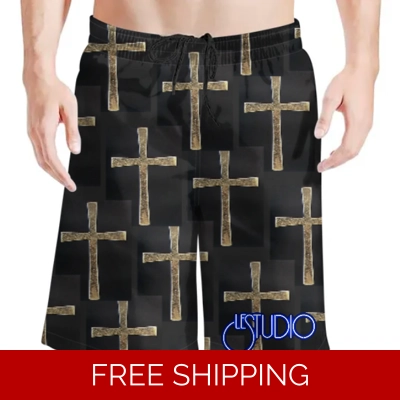 Le Studio Sabbath Cross Beach Shorts